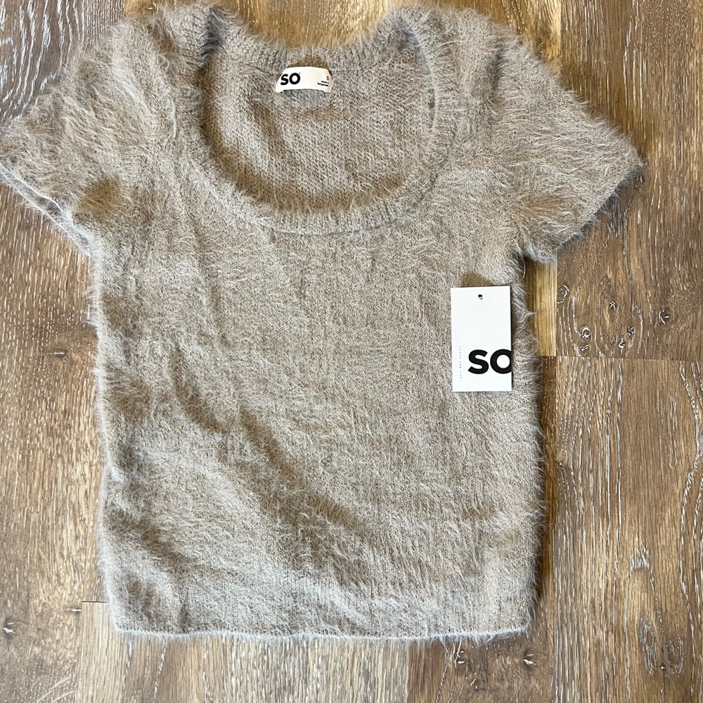 SO Tan Short Sleeve Tee Classic Crew Neck